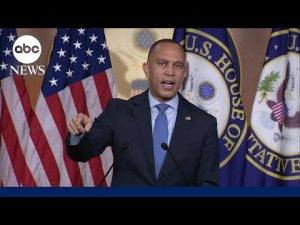 Read more about the article Hakeem Jeffries remarks after Senate Democrats vote with Republicans to end shutdown