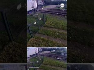 Read more about the article Train plows through truck caught on tracks in the Netherlands