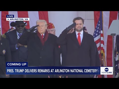 Read more about the article LIVE: President Trump delivers remarks at Arlington National Cemetery