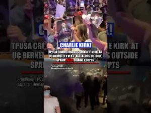 Read more about the article DIVIDED DISPLAY: Contrasting scenes show split response to TPUSA’s campus event #shorts #berkeley