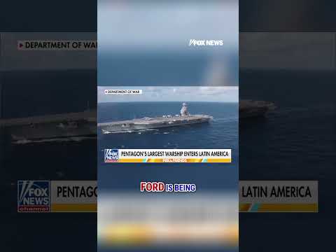 You are currently viewing Pentagon deploys LARGEST aircraft carrier in the Caribbean #foxnews #fox #us
