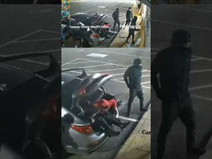 Read more about the article WATCH: NINE suspects spill out of tiny car before wild break-in #shorts #us #news #foxnews #usnews