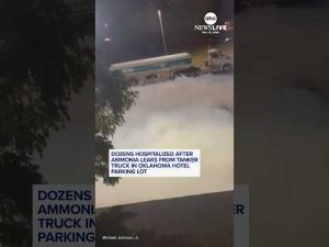 Read more about the article Ammonia leaks from tanker truck in Oklahoma hotel parking lot