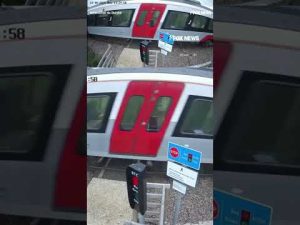 Read more about the article SEE IT: Heart-stopping moment teen narrowly escapes being hit by train #shorts #foxnews #news