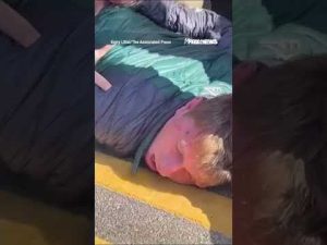 Read more about the article WATCH: Hostile crowd surrounds Border Patrol as arrest turns violent #shorts #foxnews #viral