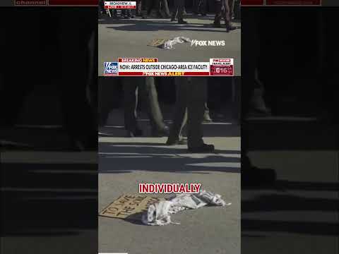 You are currently viewing WATCH: CHAOS outside Illinois ICE facility as police make arrests #fox #foxnews #breaking