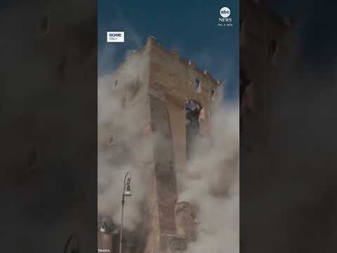 You are currently viewing Medieval tower partially collapses in Rome