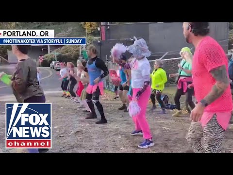 Read more about the article ‘ABSURD’: Host break down in LAUGHTER at activists doing aerobics amid ICE riots