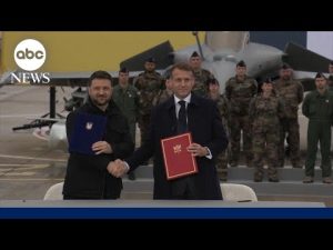 Read more about the article Ukraine, France ink deal for jets and missile defenses, Elysee Palace announces