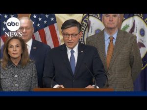 Read more about the article Speaker Johnson calls vote to release Epstein files ‘a political show vote’