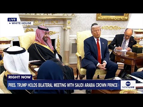 Read more about the article LIVE: President Trump holds bilateral meeting with crown prince of Saudi Arabia