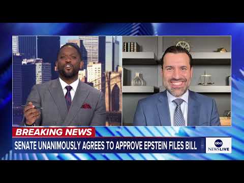 Read more about the article Senate unanimously agrees to approve Epstein files bill