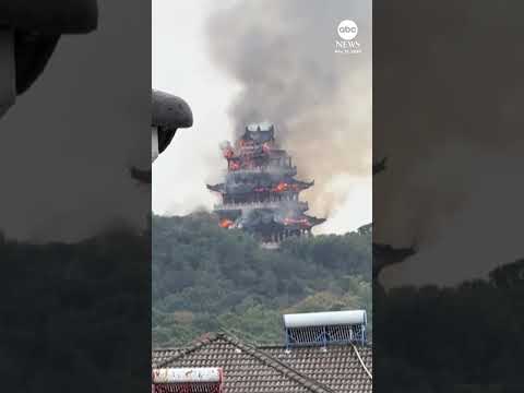 Read more about the article Tourist blamed for massive fire at historic Chinese temple site