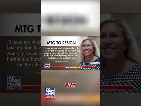 Read more about the article BREAKING: Rep. Marjorie Taylor Greene resigns from Congress #shorts #news #us #fox