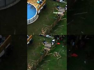 Read more about the article SEE IT: A tornado tears through Houston suburbs #shorts #usa #us