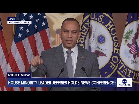 Read more about the article LIVE: House Minority Leader Jeffries holds news conference on day 35 of government shutdown