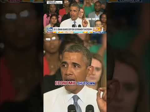 You are currently viewing FLASHBACK: Obama blames REPUBLICANS for shutdown in unearthed video #shorts