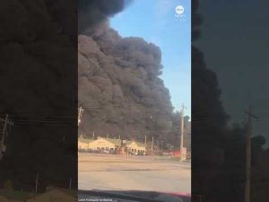 Read more about the article Huge fireball at UPS plane crash site caught on camera