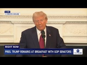 Read more about the article LIVE: Pres. Trump delivers remarks at breakfast with Republican Senators