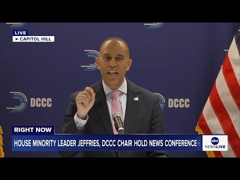 You are currently viewing LIVE: House Minority Leader Jeffries, DCCC Chair Suzan DelBene hold news conference