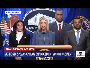 Read more about the article LIVE: Attorney General Bondi, FBI Director Patel hold news conference