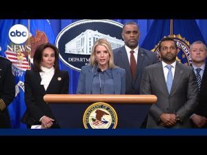Read more about the article FULL PRESSER: AG Bondi said RNC and DNC pipe bomb arrest the result of ‘good, diligent police work’