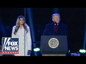 Read more about the article Trump, Melania attend National Christmas Tree lighting