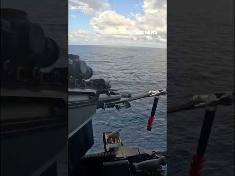 You are currently viewing ‘SEAS’ AND DESIST: Exclusive video shows Coast Guard helicopter sniper stopping a narco-boat #shorts