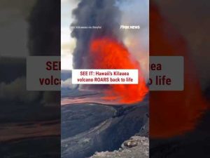 Read more about the article SEE IT: Hawaii’s Kilauea volcano ROARS back to life #shorts #us #news #volcano