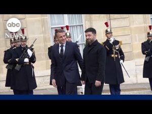 Read more about the article Zelenskyy meets Macron to discuss US-backed peace plan to end war