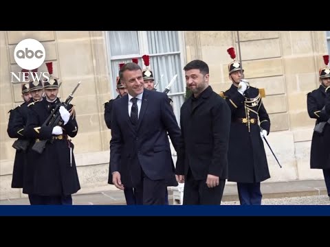 Read more about the article Zelenskyy meets Macron to discuss US-backed peace plan to end war