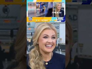 Read more about the article Erika Kirk rewatches VIRAL moment with Charlie and daughter #foxnews #news #shorts #politics