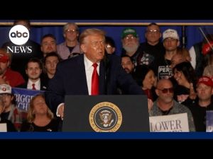 Read more about the article Trump seeks to reassure Americans that the U.S. economy was healthy