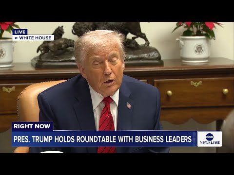 You are currently viewing LIVE: President Trump holds roundtable with business leaders at the White House