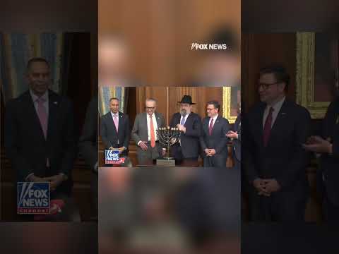 You are currently viewing House leaders come together for the Congressional Menorah Lighting #shorts #foxnews #news #us