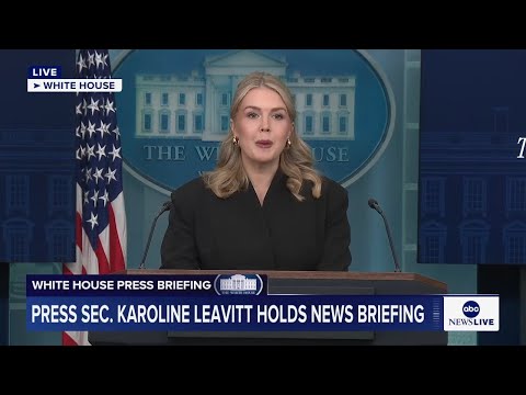 You are currently viewing LIVE: White House press briefing