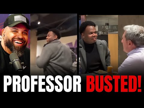 You are currently viewing Black Professor RUNS AWAY IN FEAR after GETTING CAUGHT IN Anti-White RACIST Rant!