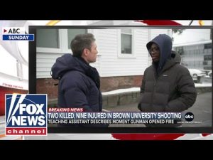 Read more about the article Brown University student recalls terrifying moment he locked eyes with gunman