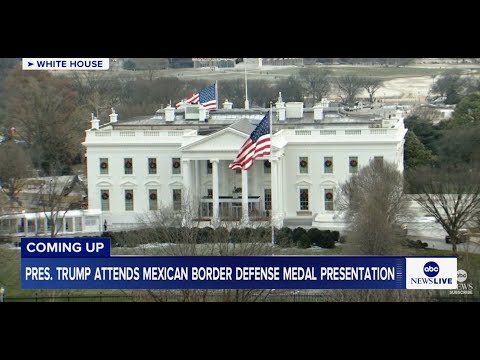 You are currently viewing President Trump attends Mexican Border Defense Medal presentation: LIVE