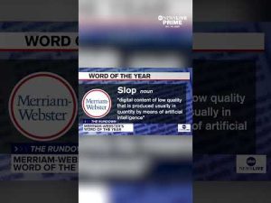 Read more about the article ‘Slop’ crowned Merriam-Webster’s 2025 word of the year