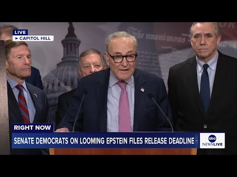 You are currently viewing LIVE: Senate Democrats hold news conference on looming Epstein files release deadline