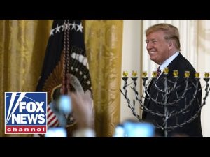 Read more about the article WATCH: President Trump participates in a Hanukkah reception