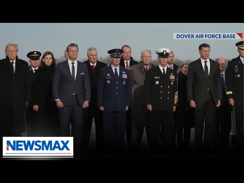 Read more about the article President Trump participates in dignified transfer of National Guard members killed in Syria