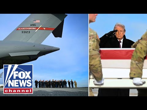 Read more about the article Solemn Salute: Trump attends dignified transfer of fallen US soldiers and interpreter