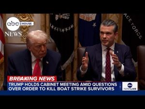 Read more about the article Sec. Hegseth says he watched 1st boat strike, didn’t see survivors