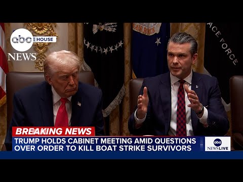 Read more about the article Sec. Hegseth says he watched 1st boat strike, didn’t see survivors