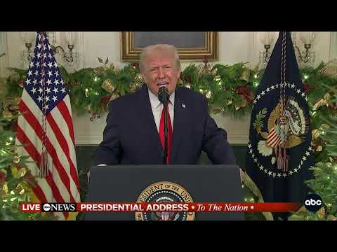 You are currently viewing President Trump addresses nation in end of year remarks