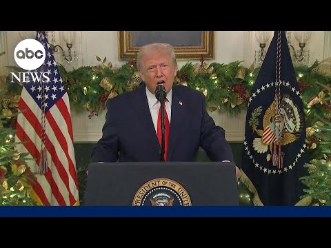 Read more about the article Trump hits Biden and old grievances, touts ‘our country is back’ in address