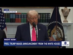 Read more about the article LIVE: President Trump makes announcement from the White House