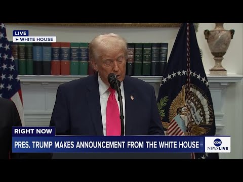 Read more about the article LIVE: President Trump makes announcement from the White House